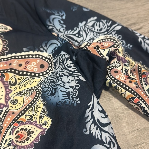 Kimono Style Women’s Open Front Tunic Long Sleve Shirt XL - Picture 3 of 3